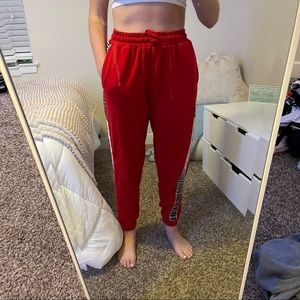 Red High Waisted SweatPants
